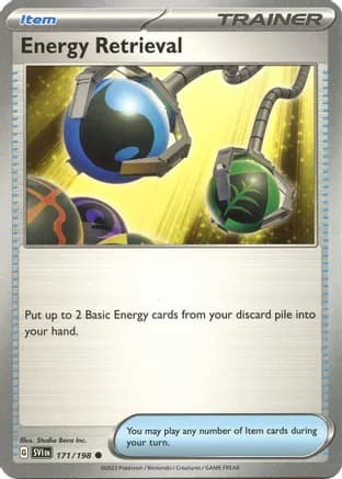 Energy Retrieval — SV01: Scarlet & Violet Base Set Pokémon TCG card by Studio Bora Inc.