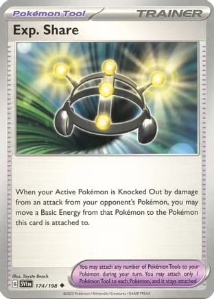 Exp. Share — SV01: Scarlet & Violet Base Set Pokémon TCG card by Toyste Beach