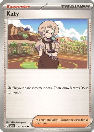 Katy - 177/198 — SV01: Scarlet & Violet Base Set Pokémon TCG card by Akira Komayama
