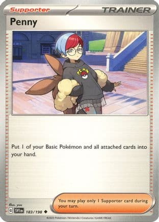 Penny - 183/198 — SV01: Scarlet & Violet Base Set Pokémon TCG card by yuu