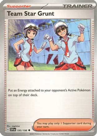 Team Star Grunt - 195/198 — SV01: Scarlet & Violet Base Set
