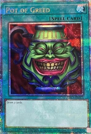 Pot of Greed (Quarter Century Secret Rare) — Yu-Gi-Oh! card