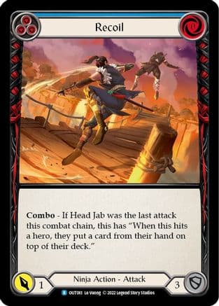 Recoil (Blue) — Outsiders Flesh and Blood card by Le Vuong