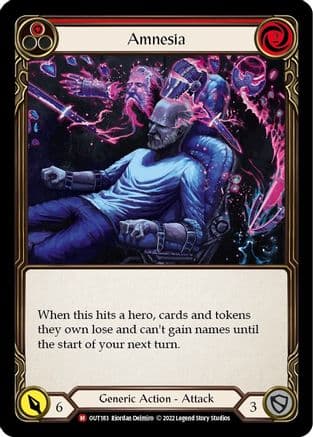 Amnesia — Outsiders Flesh and Blood card by Riordan Delmiro