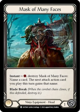 Mask of Many Faces — Outsiders