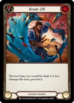 Brush Off (Red) — Outsiders Flesh and Blood card by Narendra B Adi