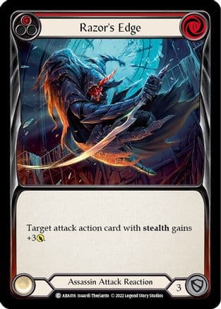 Razor's Edge (Red) — Blitz Deck: Outsiders - Arakni Flesh and Blood card by Isuardi Therian