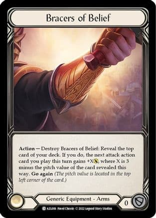 Bracers of Belief — Flesh and Blood card