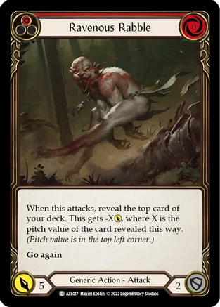 Ravenous Rabble (Red) — Blitz Deck: Outsiders - Azalea