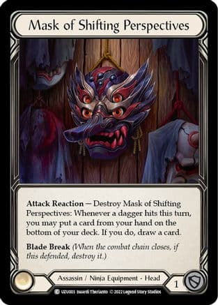 Mask of Shifting Perspectives — Blitz Deck: Outsiders - Uzuri Flesh and Blood card by Isuardi Therianthos