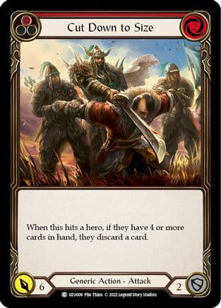 Cut Down to Size (Red) — Blitz Deck: Outsiders - Uzuri Flesh and Blood card by Phu Thieu
