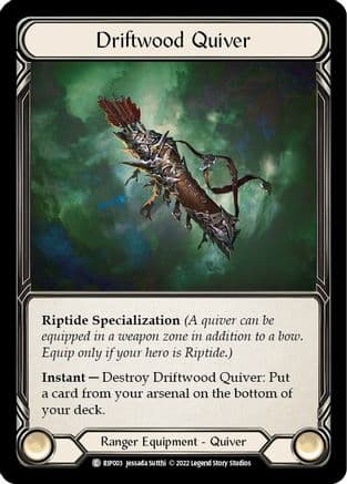 Driftwood Quiver — Blitz Deck: Outsiders - Riptide Flesh and Blood card by Jessaed Sutti