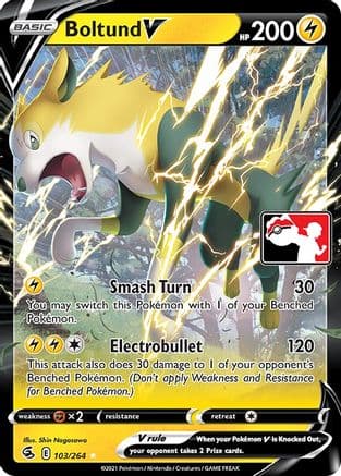 Boltund V - 103/264 — Prize Pack Series Cards Pokémon TCG card by Shin Nagasawa