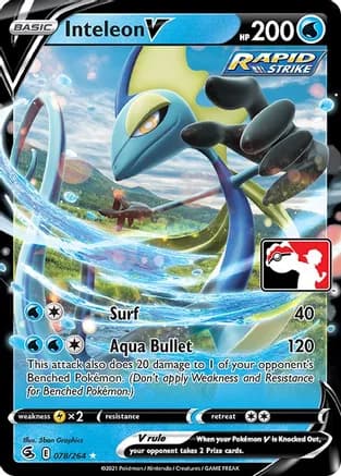 Inteleon V - 078/264 — Prize Pack Series Cards Pokémon TCG card by 5ban Graphics