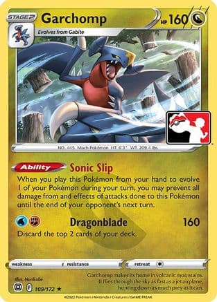 Garchomp - 109/172 — Prize Pack Series Cards Pokémon TCG card by Nurikabe