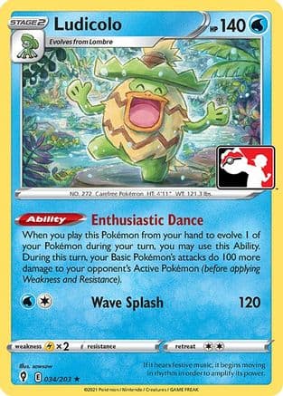 Ludicolo — Prize Pack Series Cards Pokémon TCG card by sowsow
