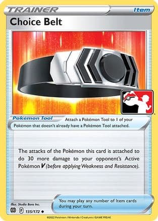 Choice Belt - 135/172 — Prize Pack Series Cards Pokémon TCG card by Studio Bora Inc.