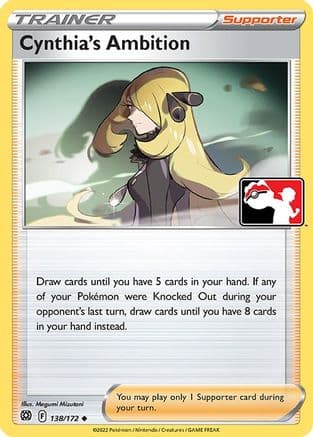 Cynthia's Ambition - 138/172 — Prize Pack Series Cards Pokémon TCG card by Megumi Mizutani