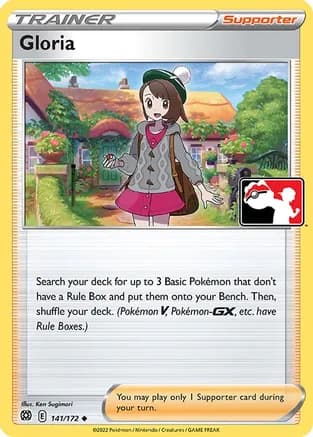 Gloria - 141/172 — Prize Pack Series Cards Pokémon TCG card by Ken Sugimori