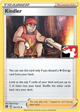 Kindler - 143/172 — Prize Pack Series Cards Pokémon TCG card by Hitoshi Ariga