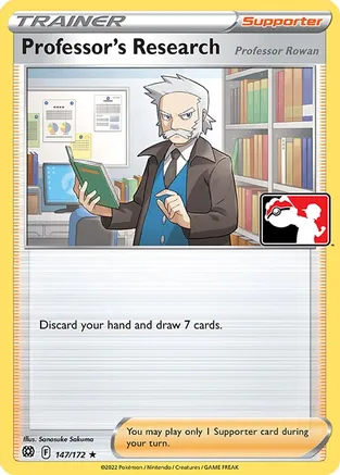Professor's Research [Professor Rowan] - 147/172 — Prize Pack Series Cards Pokémon TCG card by Sanosuke Sakuma
