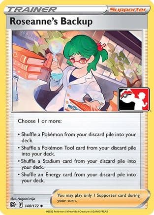 Roseanne's Backup - 148/172 — Prize Pack Series Cards Pokémon TCG card by Nagomi Nijo