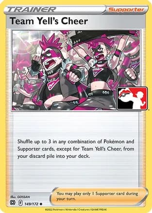 Team Yell's Cheer - 149/172 — Prize Pack Series Cards Pokémon TCG card by GOSSAN