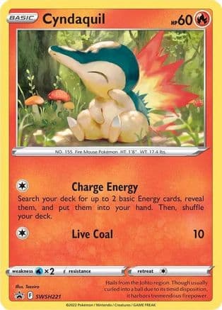 Cyndaquil - SWSH221 (Cosmos Holo) — SWSH: Sword & Shield Promo Cards