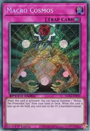Macro Cosmos (Secret Rare) — Speed Duel GX: Duelists of Shadows