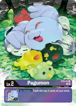 Pagumon (Alternate Art) — Starter Deck 14: Beelzemon Advanced Deck Set Digimon Card Game card by Akiyoshi Hongo, Toei Animation