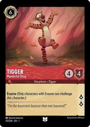 Tigger - Wonderful Thing — The First Chapter Disney Lorcana card by Kenneth Anderson
