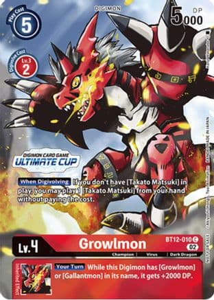Growlmon (Ultimate Cup) — Across Time
