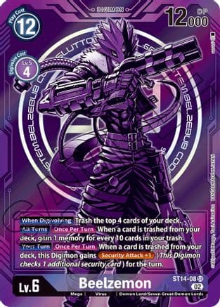 Beelzemon - ST14-08 (Alternate Art) — Starter Deck 14: Beelzemon Advanced Deck Set