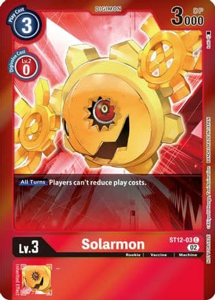 Solarmon (Event Pack 4) — Starter Deck 12: Jesmon Digimon Card Game card by Akiyoshi Hongō, Toei Animation
