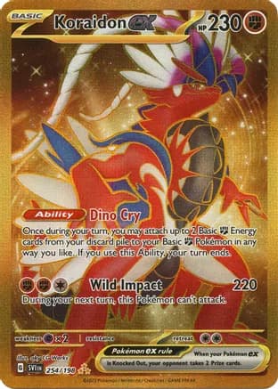 Koraidon ex - 254/198 — SV01: Scarlet & Violet Base Set Pokémon TCG card by aky CG Works