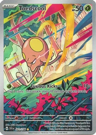 Toedscool - 201/198 — SV01: Scarlet & Violet Base Set Pokémon TCG card by Akira Komayama