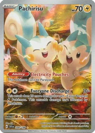 Pachirisu - 208/198 — SV01: Scarlet & Violet Base Set Pokémon TCG card by zig