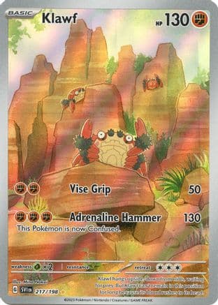 Klawf - 217/198 — SV01: Scarlet & Violet Base Set Pokémon TCG card by Mina Nakai