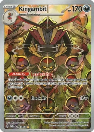 Kingambit - 220/198 — SV01: Scarlet & Violet Base Set Pokémon TCG card by Shin Nagasawa
