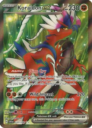 Koraidon ex - 231/198 — SV01: Scarlet & Violet Base Set Pokémon TCG card by aky CG Works