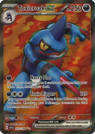 Toxicroak ex - 232/198 — SV01: Scarlet & Violet Base Set Pokémon TCG card by PLANETA Hiiragi