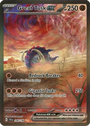 Great Tusk ex - 246/198 — SV01: Scarlet & Violet Base Set Pokémon TCG card by Pani Kobayashi