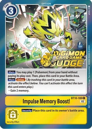 Impulse Memory Boost! (Judge Pack 3) — Xros Encounter