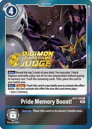 Pride Memory Boost! (Judge Pack 3) — Next Adventure