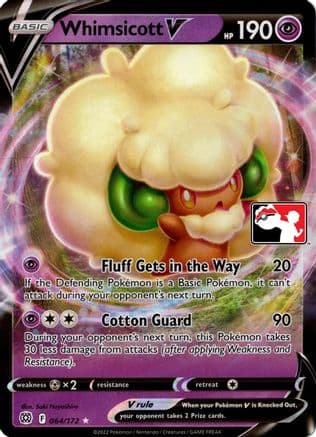 Whimsicott V - 064/172 — Prize Pack Series Cards Pokémon TCG card by Saki Hayashiro