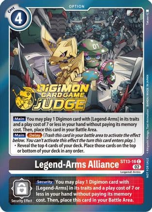 Legend-Arms Alliance (Judge Pack 3) — Starter Deck 13: Ragnaloardmon
