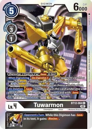 Tuwarmon (Box Topper) — Across Time Digimon Card Game card by Akiyoshi Hongō, Toei Animation