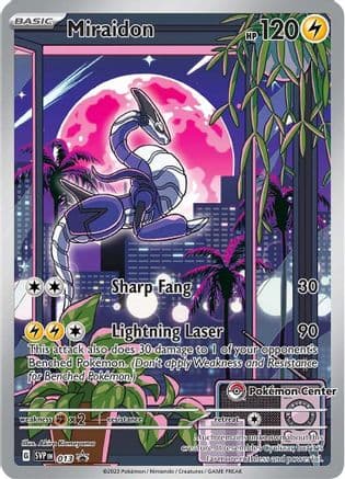 Miraidon - 013 (Pokemon Center Exclusive) — SV: Scarlet & Violet Promo Cards Pokémon TCG card by Atsushi Komori