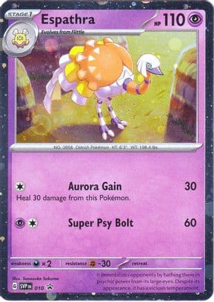 Espathra - 010 — SV: Scarlet & Violet Promo Cards Pokémon TCG card by Sanosuke Sakuma
