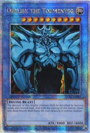 Obelisk the Tormentor (Quarter Century Secret Rare) — Yu-Gi-Oh! card